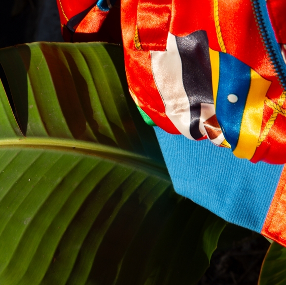 Vintage 90's Christina Sport Long Sleeve Zip Up. Nautical Jacket, Unisex, Red - Picture 6 of 8